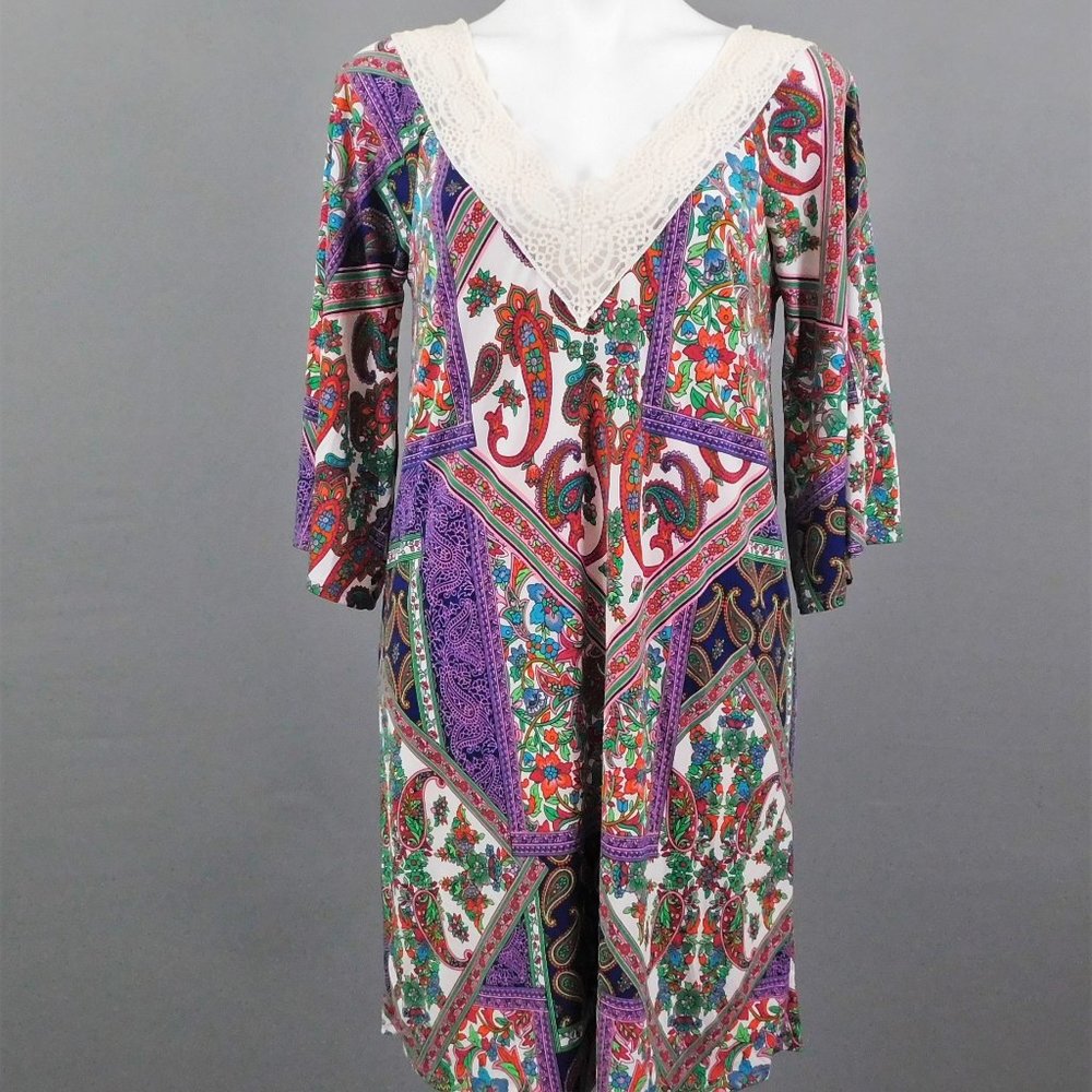 Fantastic Fawn Women Dress Multicolor L